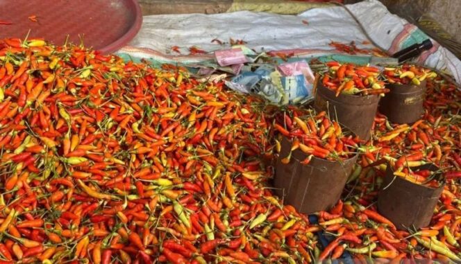 
Bapanas mencatat harga cabai rawit Rp70.534 per kg dan bawang merah Rp46.516 per kg secara nasional.