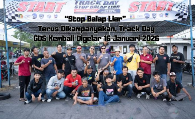 
Kampanye Stop Balap Liar, Track Day GDS 16 Jan 2026 Digelar!