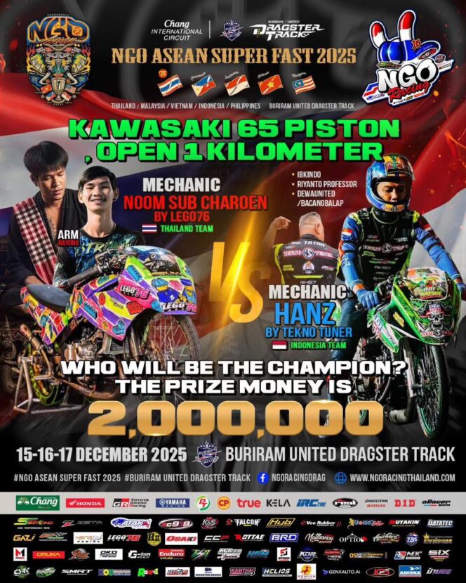 
NGO Racing Indonesia tercatat sebagai salah satu negara yang belum menandatangani kontrak ekspansi event NGO Racing.