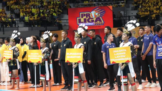 
Ketua Umum PBVSI membuka Proliga 2026 di Pontianak, menandai dimulainya kompetisi voli profesional