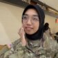 WNI berhijab mengenakan seragam Angkatan Darat Amerika Serikat