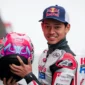 Veda Ega Pratama di sesi kualifikasi Moto3 Brasil 2026