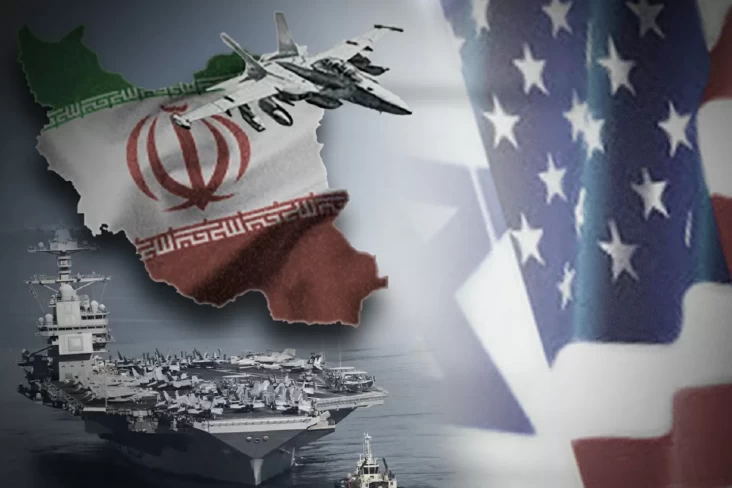 ilustrasi ketegangan militer antara Amerika Serikat dan Iran