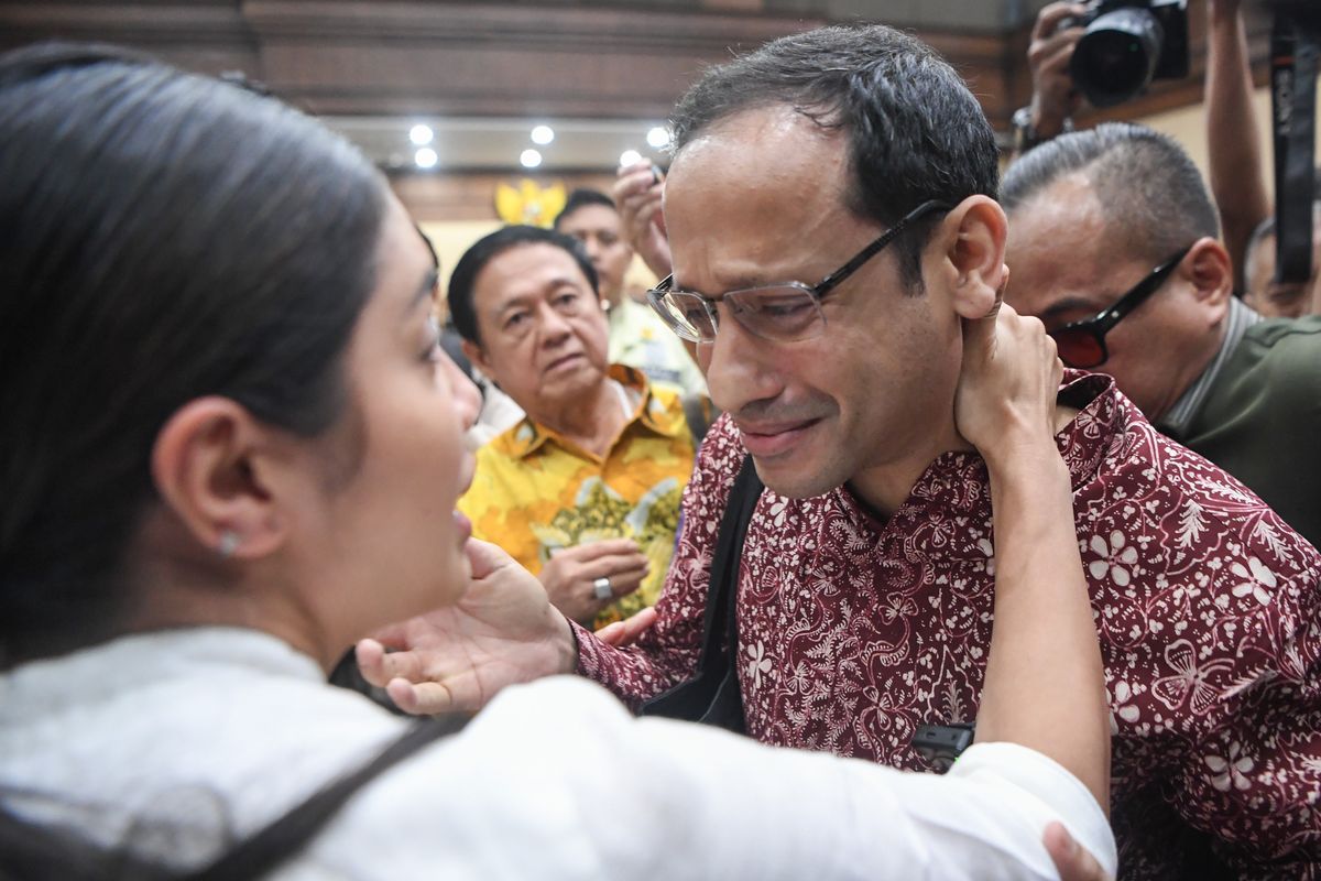 sidang kasus dugaan korupsi Chromebook dengan terdakwa Nadiem Makarim di Pengadilan Tipikor Jakarta.
