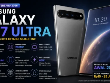 Samsung kembali bikin gebrakan! Galaxy S26 Ultra hadir dengan fitur AI canggih dan performa super cepat yang siap menantang dominasi iPhone. 🔥📱