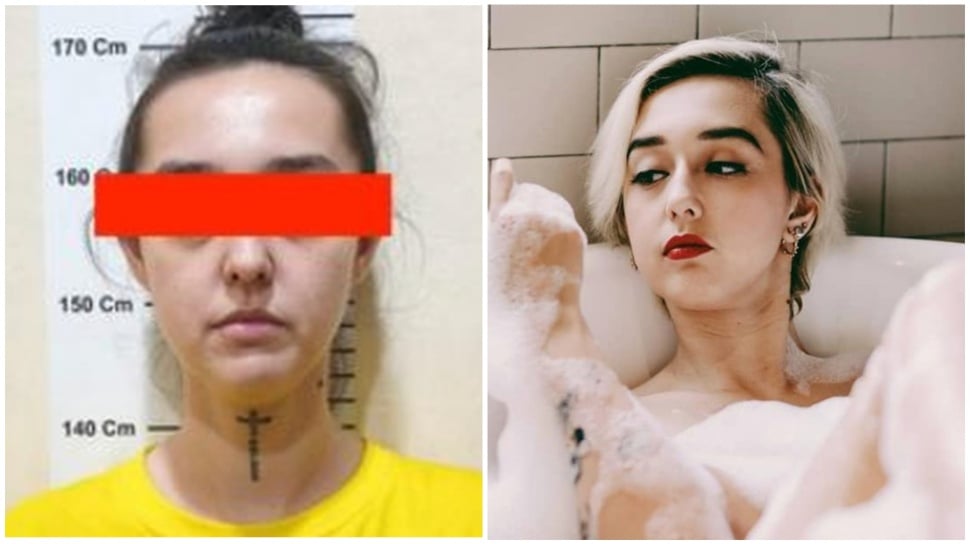 Fabiola Elizabeth Agnes saat menjalani proses hukum setelah ditetapkan sebagai tersangka kasus penipuan daring.