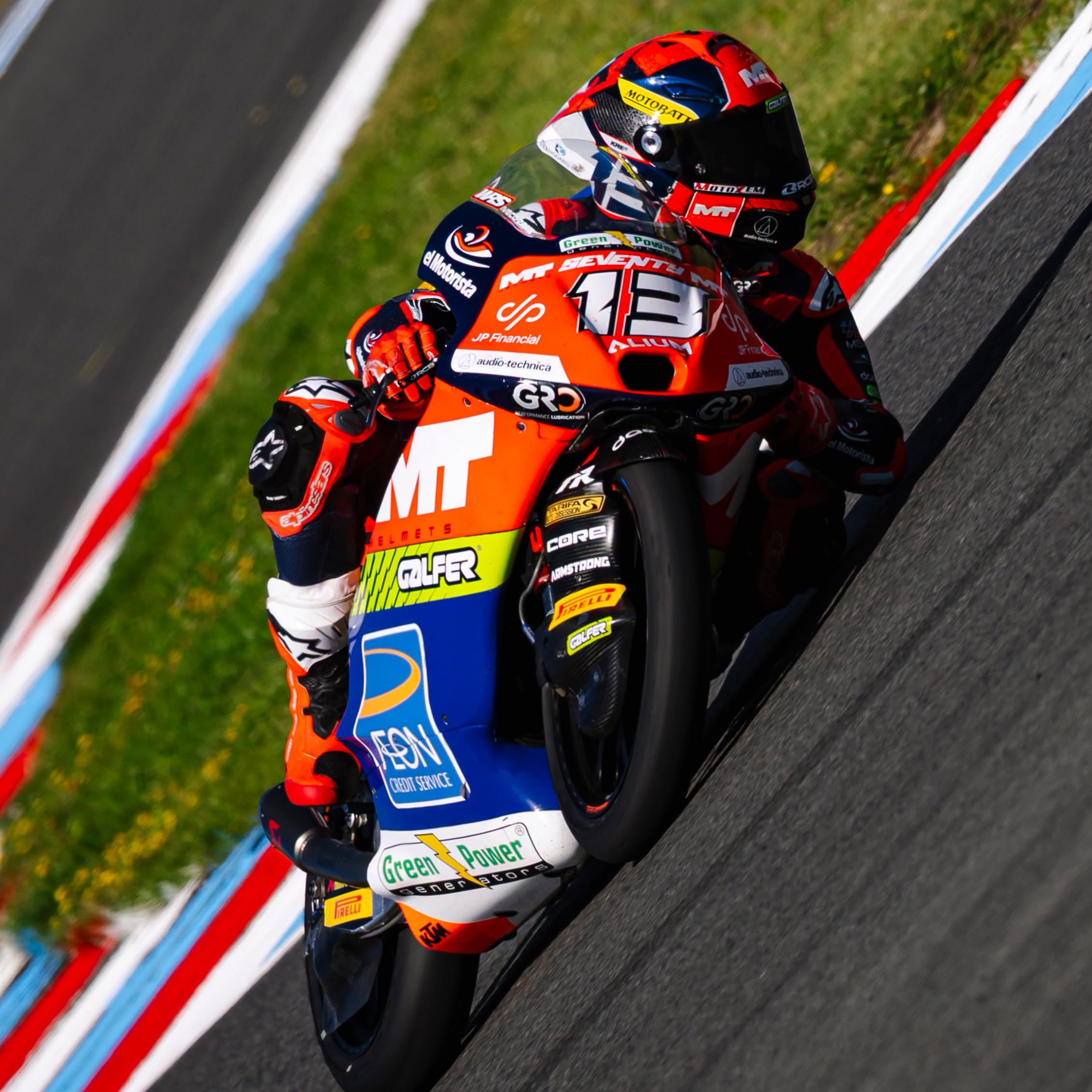 Hakim Danish saat berlaga di ajang Moto3.