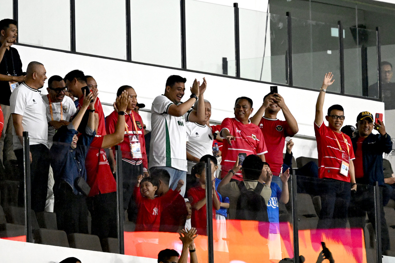 Pemain Timnas U-19 Indonesia merayakan kemenangan jelang laga melawan Vietnam di Piala AFF U-19 2026.