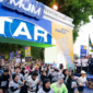 Kolase isu nasional yang menampilkan kegiatan pejabat, acara marathon, dan kondisi pemadaman listrik.