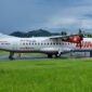 Baling-baling pesawat yang diikat kabel ties dalam video viral yang mendapat penjelasan dari Lion Air.