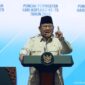 Presiden Prabowo Subianto menyampaikan pidato mengenai pemberantasan korupsi.
