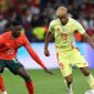 pertandingan Spanyol melawan Portugal pada babak 16 besar Piala Dunia 2026.