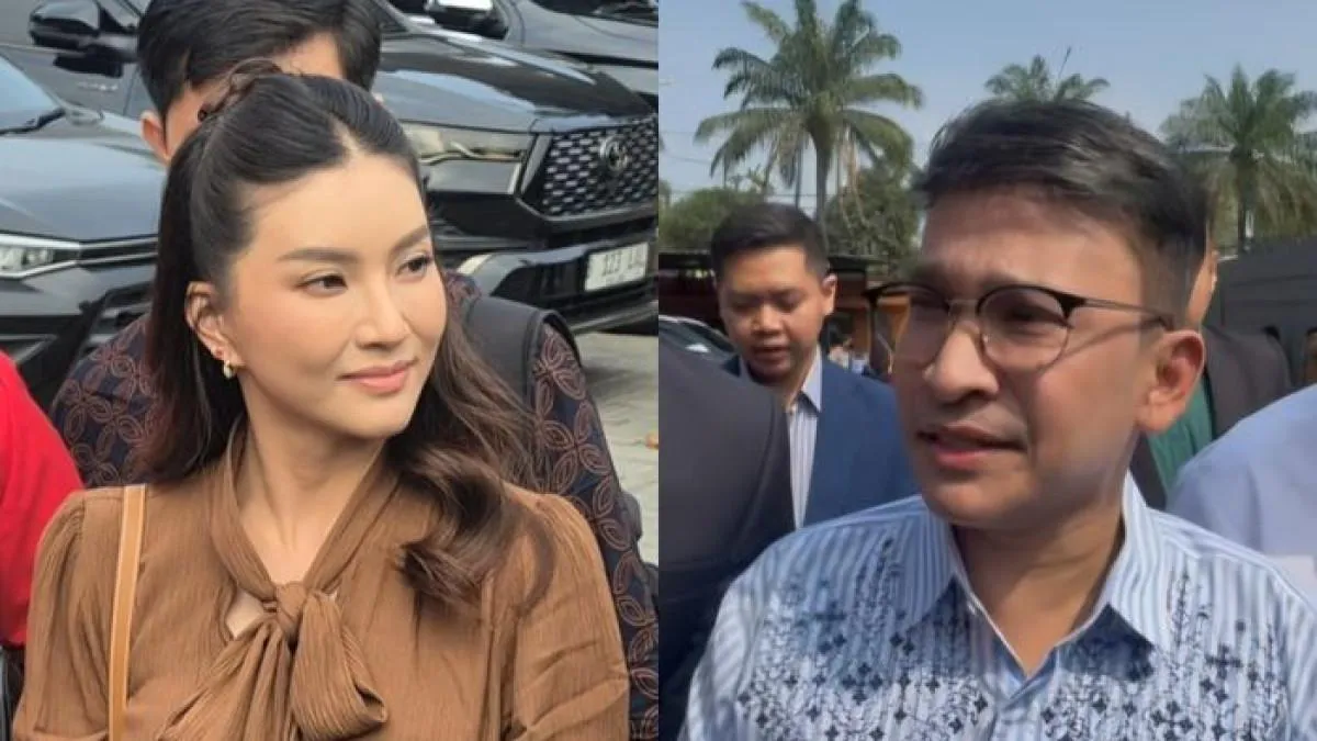 Sarwendah dan Ruben Onsu dalam sebuah acara publik.
