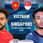 Pemain Timnas Indonesia menghadapi Singapura pada pertandingan Piala AFF.