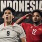 Pemain Timnas Indonesia menghadapi Vietnam dalam pertandingan sepak bola.