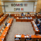 Rapat Komisi III DPR RI terkait persetujuan calon Hakim Agung dan Hakim Ad Hoc.