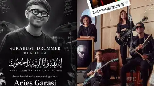 Aries Budiman, drummer Garasi, meninggal dunia pada usia 42 tahun.