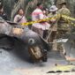 Benda logam yang dikonfirmasi sebagai serpihan roket China Zhuque 2E ditemukan di kebun sawit Kotawaringin Timur
